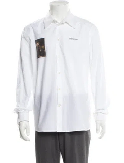 Pre-owned Off-white 2022 Signature Logo Shirt In White