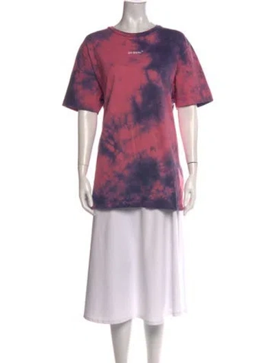 Pre-owned Off-white 2022 Tie-dye Print T-shirt In Pink