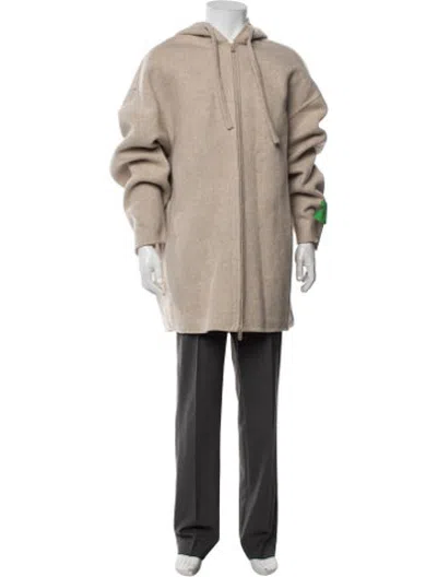 Pre-owned Off-white 2022 Virgin Wool Coat W/ Tags In Neutrals