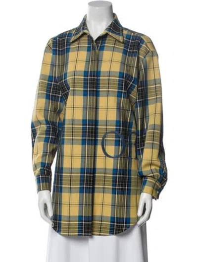 Pre-owned Off-white 2022 Virgin Wool Jacket In Yellow