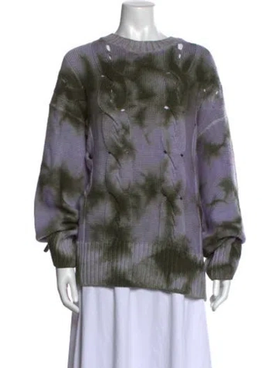 Pre-owned Off-white 2022 Wool Sweater In Purple