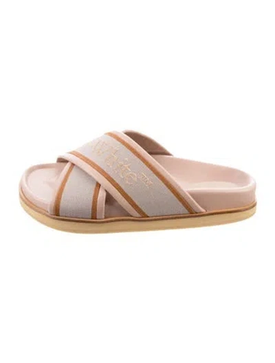 Pre-owned Off-white 2023 Cloud Criss Cross Slides In Neutral