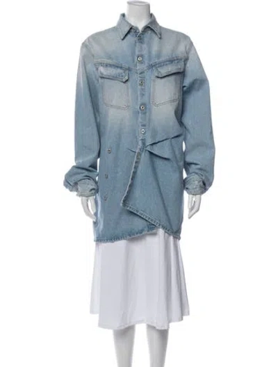 Pre-owned Off-white 2023 Denim Jacket In Blue