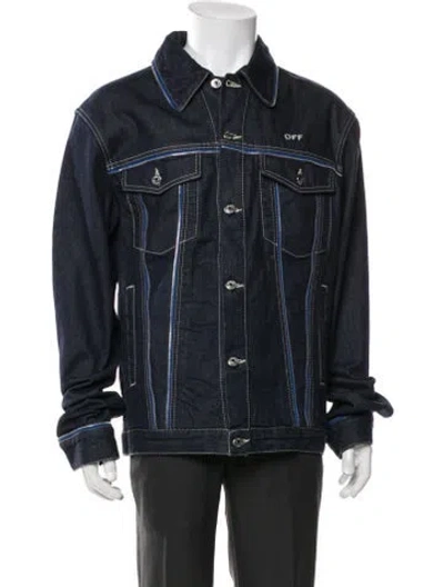 Pre-owned Off-white 2023 Denim Jacket In Blue