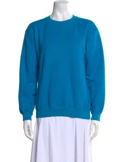 Pre-owned Off-white 2023 Diag-stripe Sweatshirt In Blue