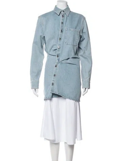 Pre-owned Off-white 2023 Dress In Blue