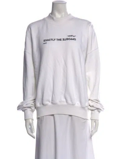 Pre-owned Off-white 2023 Exactly The Opposite Sweatshirt In White