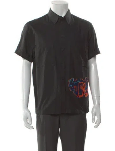 Pre-owned Off-white 2023 Graphic Print Shirt In Gray