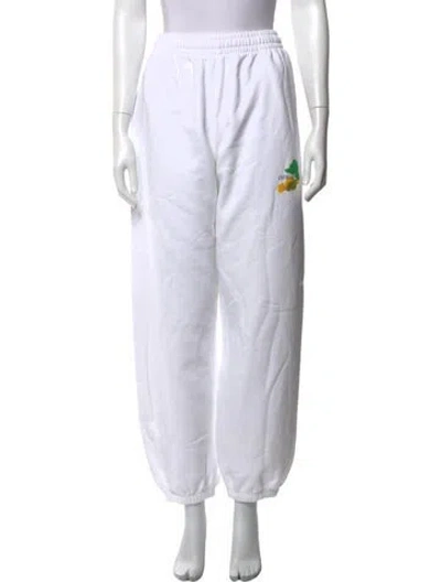 Pre-owned Off-white 2023 Graphic Print Sweatpants In White