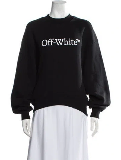 Pre-owned Off-white 2023 Graphic Print Sweatshirt In Black