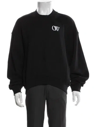 Pre-owned Off-white 2023 Graphic Print Sweatshirt In Black/grey