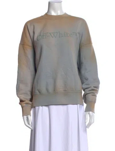 Pre-owned Off-white 2023 Graphic Print Sweatshirt In Grey