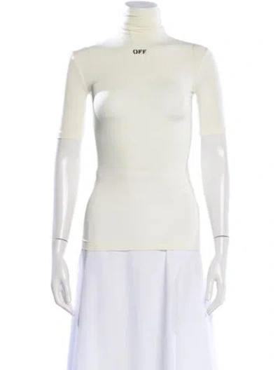 Pre-owned Off-white 2023 Graphic Print Top In White