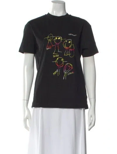 Pre-owned Off-white 2023 Graphic Print T-shirt W/ Tags In Black