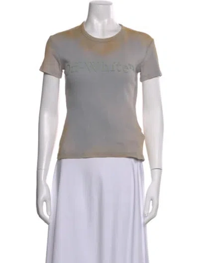 Pre-owned Off-white 2023 Graphic Print T-shirt W/ Tags In Gray