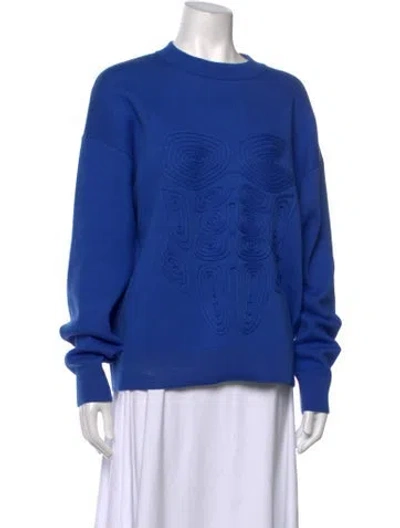 Pre-owned Off-white 2023 Logo Sweatshirt In Blue