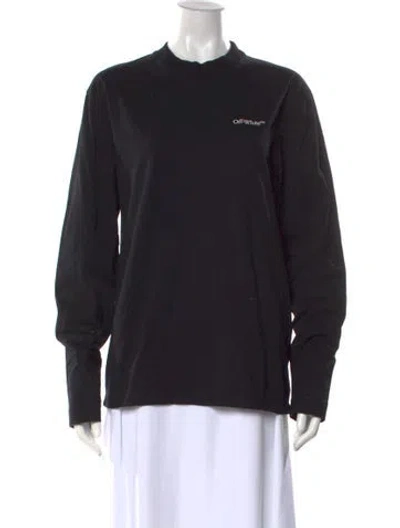 Pre-owned Off-white 2023 Logo Top In Black