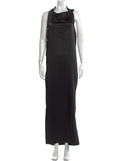 Pre-owned Off-white 2023 Long Dress In Black