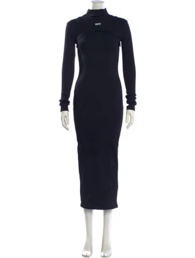 Pre-owned Off-white 2023 Long Dress In Black