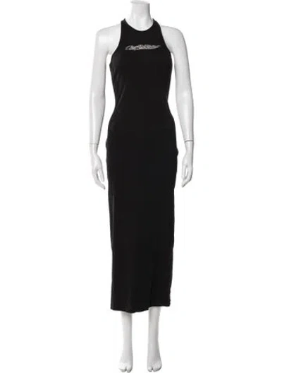 Pre-owned Off-white 2023 Long Dress In Black