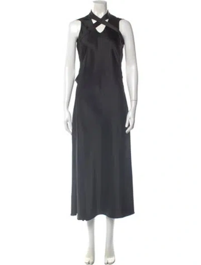 Pre-owned Off-white 2023 Long Dress In Gray