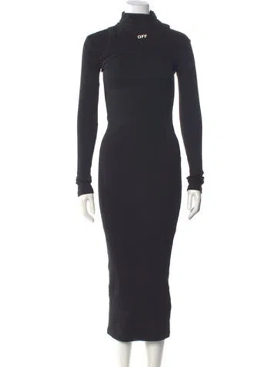 Pre-owned Off-white 2023 Long Dress In Gray