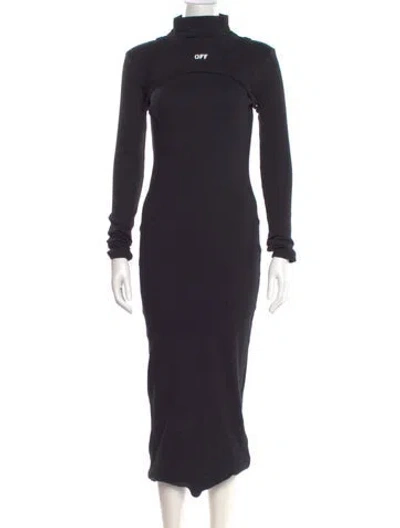 Pre-owned Off-white 2023 Long Dress W/ Tags In Black