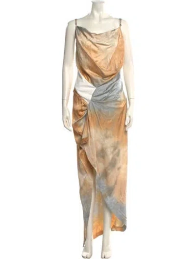 Pre-owned Off-white 2023 Midi Length Dress W/ Tags In Multi