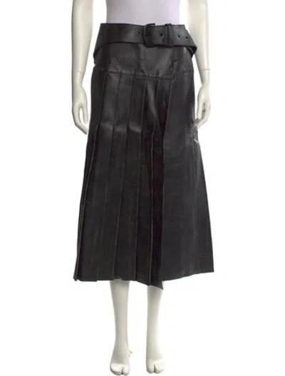Pre-owned Off-white 2023 Midi Length Skirt In Black