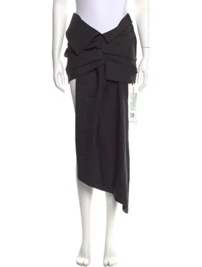Pre-owned Off-white 2023 Midi Length Skirt W/ Tags In Black