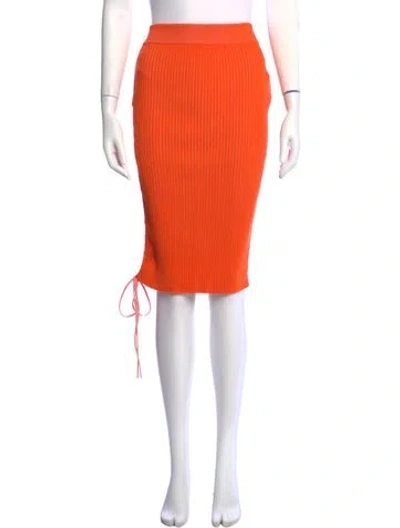 Pre-owned Off-white 2023 Midi Length Skirt W/ Tags In Orange