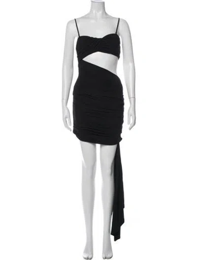 Pre-owned Off-white 2023 Mini Dress W/ Tags In Black
