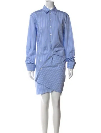 Pre-owned Off-white 2023 Mini Dress W/ Tags In Blue