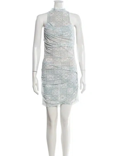 Pre-owned Off-white 2023 Mini Dress W/ Tags In Blue