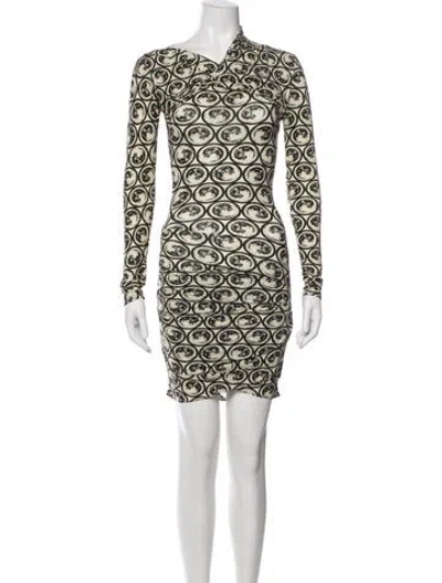 Pre-owned Off-white 2023 Mini Dress W/ Tags In Neutral
