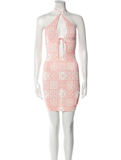 Pre-owned Off-white 2023 Mini Dress W/ Tags In Pink