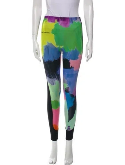 Pre-owned Off-white 2023 Printed Sweatpants In Green