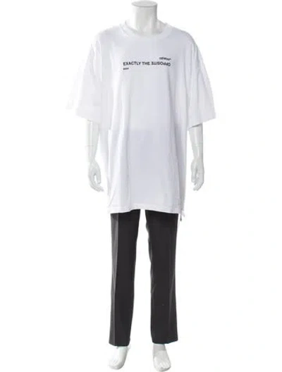 Pre-owned Off-white 2023 Signature Logo T-shirt In White