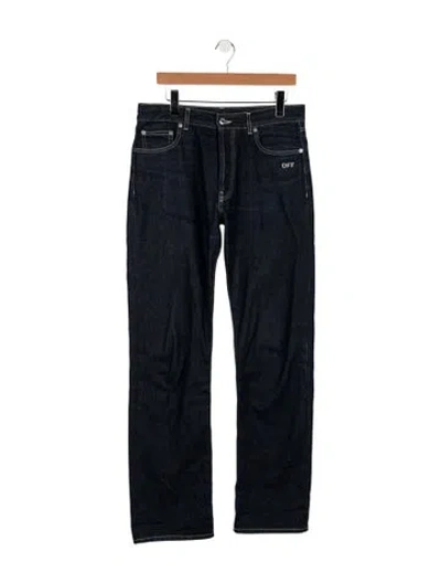Pre-owned Off-white 2023 Straight-leg Jeans In Blue