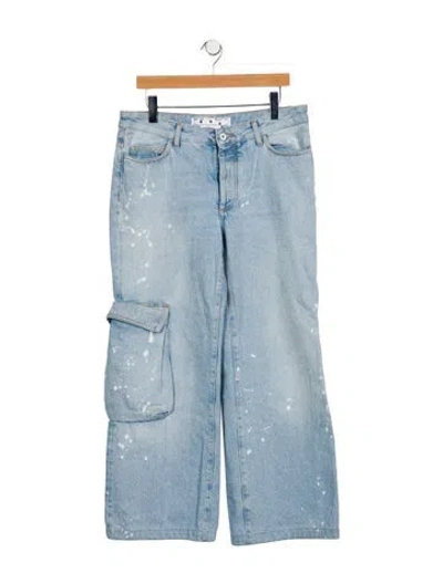Pre-owned Off-white 2023 Wide Leg Jeans In Blue