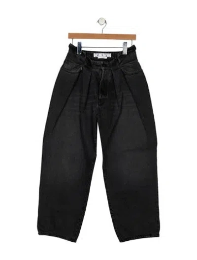 Pre-owned Off-white 2023 Wide Leg Jeans In Gray