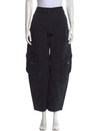 Pre-owned Off-white 2023 Wide Leg Pants In Black