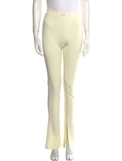 Pre-owned Off-white 2023 Wide Leg Pants In Yellow
