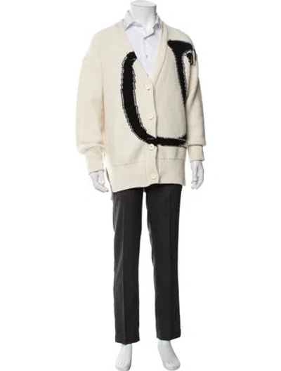 Pre-owned Off-white 2023 Wool Cardigan In Neutral