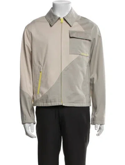 Pre-owned Off-white 2024 Colorblock Pattern Jacket W/ Tags In Neutrals