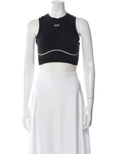 Pre-owned Off-white 2024 Crew Neck Sports Bra In Blue