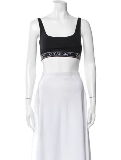 Pre-owned Off-white 2024 Graphic Print Top In Black