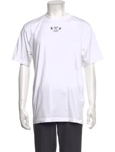 Pre-owned Off-white 2024 Signature Logo T-shirt In White