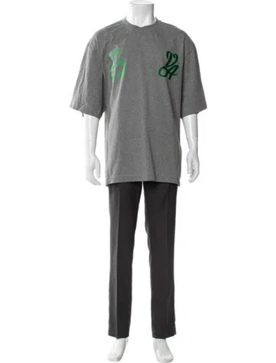 Pre-owned Off-white 2024 Varsity Skate T-shirt In Gray