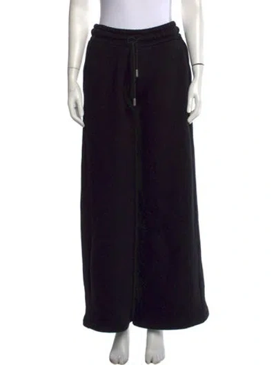 Pre-owned Off-white 2024 Wide Leg Pants In Black